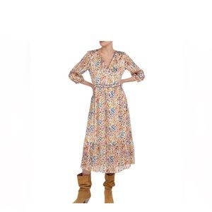 Ba&sh Reese Floral Midi Dress